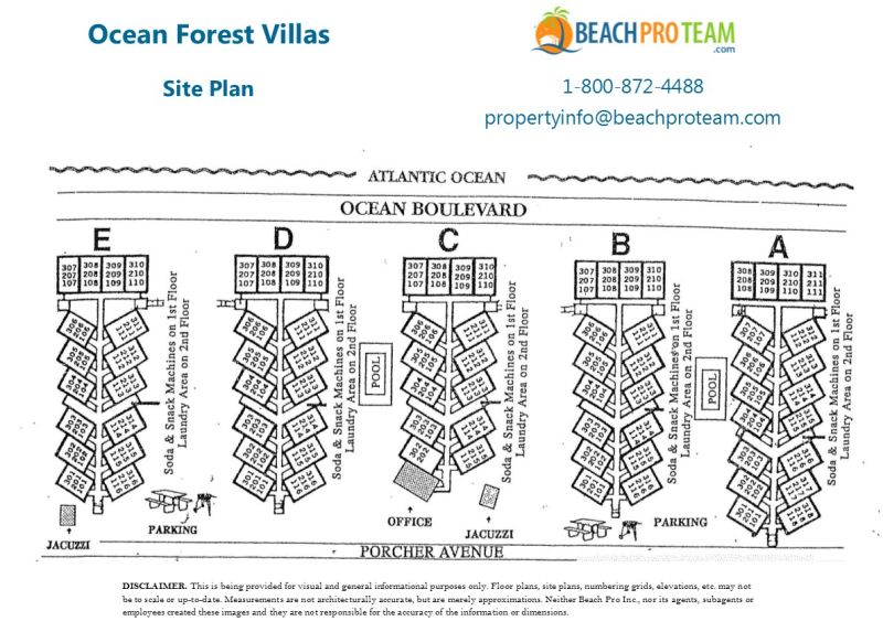 Ocean Forest Villas Site Plan